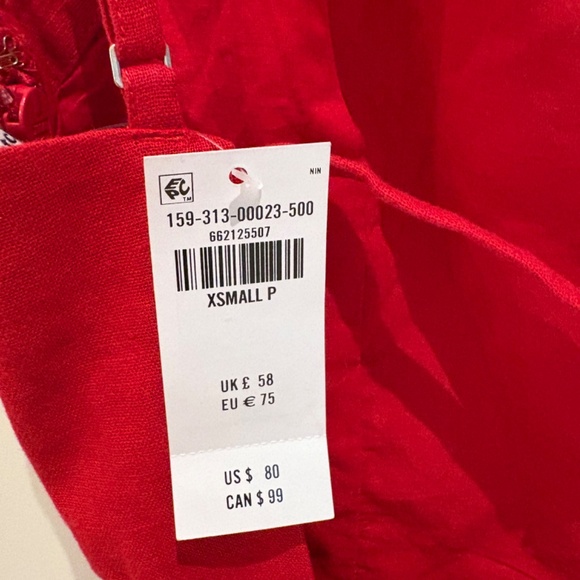 Abercrombie & Fitch Apron Linen Blend Romper- NWT - Picture 4 of 6